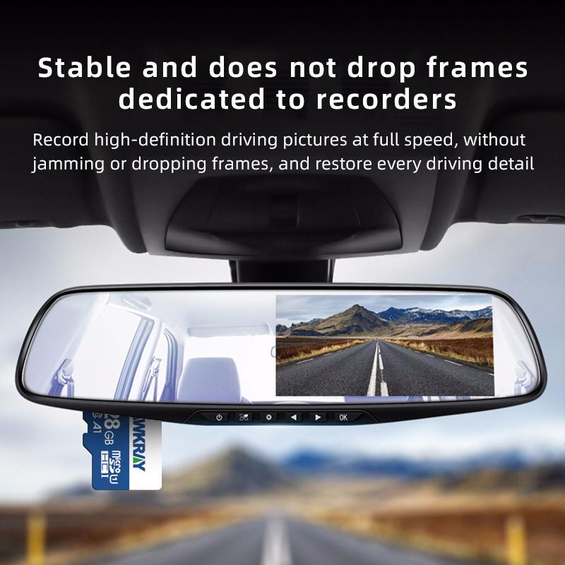 Hawkray 128g High-Speed TF Memory Card for Surveillance Camera Driving Recorder & Smartphone Recording Compatible with Mobile Phones Computers Universal Storage Solution Recording