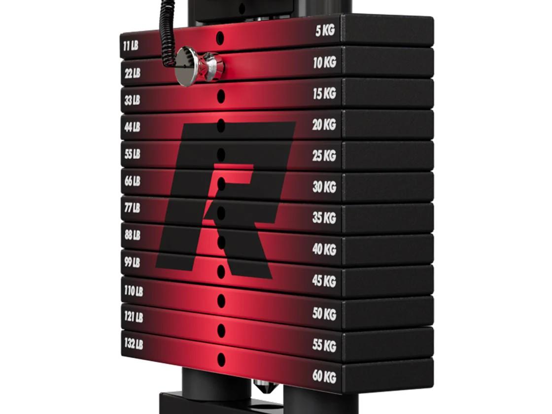 RITFIT RitFit WSM1 Weight Stack Set 264lbs for M1 PRO with Customizable Stickers & 5° Incline for Enhanced Workouts
