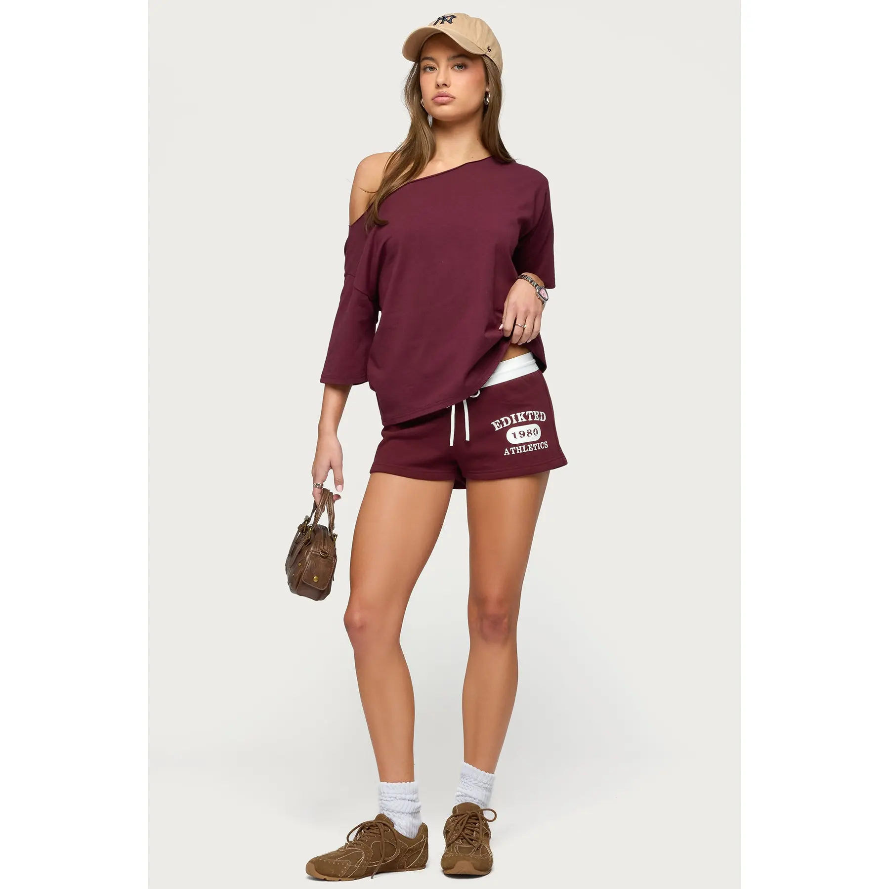 Edikted Athlete Contrast Micro Shorts Edikted Athlete Contrast Micro Shorts