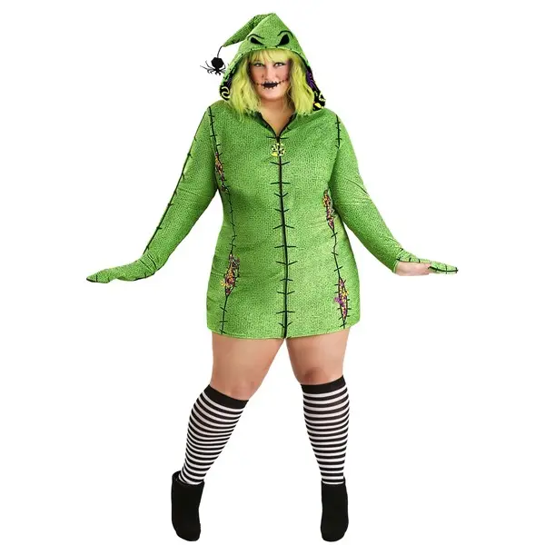 Plus Size Disney Oogie Boogie Hoodie Costume Dress for Women (© Disney)
