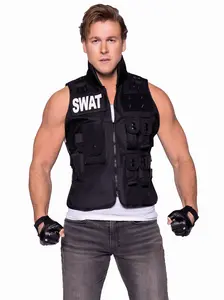 Men's SWAT Commander Halloween Costume Vest