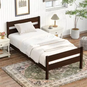 Bellemave  Twin Bed with Headboard and Footboard  It's not just a 'bed', but a 'solution to a good sleep'