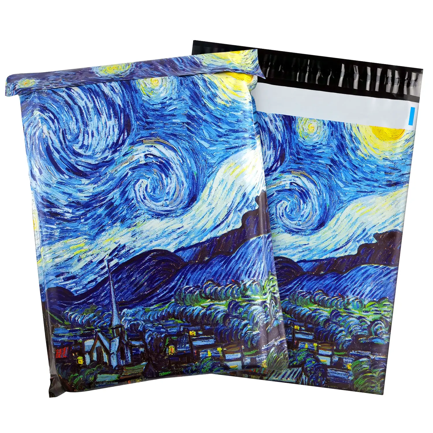 Pretty Package Designer Poly Mailer 100 Pack 10x13， Heavy Duty Waterproof Self Seal Shipping Bag for Small Business， Shipping Bags for Clothing Boutique Supplies with Self Seal Strip