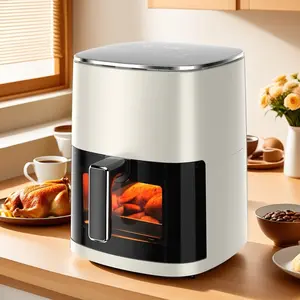 Air Fryer – 6 QT Compact Airfryer for Quick & Easy Meals in Minutes, Features Hi-Fry Technology for Extra Crisp, Touchscreen Controls with 4 Presets, Nonstick & Dishwasher Safe Basket 6QT XL Air Fryer, 6-in-1, Broils, Dehydrates, Crisps, Roasts, Reheats,
