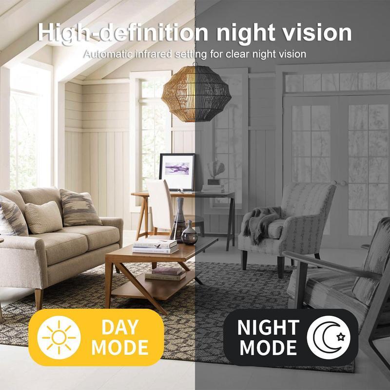 Indoor Security Camera Wireless Camera Hidden Spy Camera for Home Use, Mini Security Wireless WiFi Camera, Office & Car Monitoring, Night Vision Nanny Cam for Baby, Pets,Compatible with Smartphone, Tablets