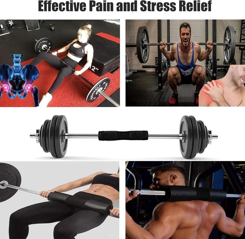 Squat Pad - Foam Barbell Pad for Squats Cushion, Lunges & Bar Padding for Hip Thrusts - Standard Weight Bar Pad - Provides Cushion to Neck and Shoulders While Training