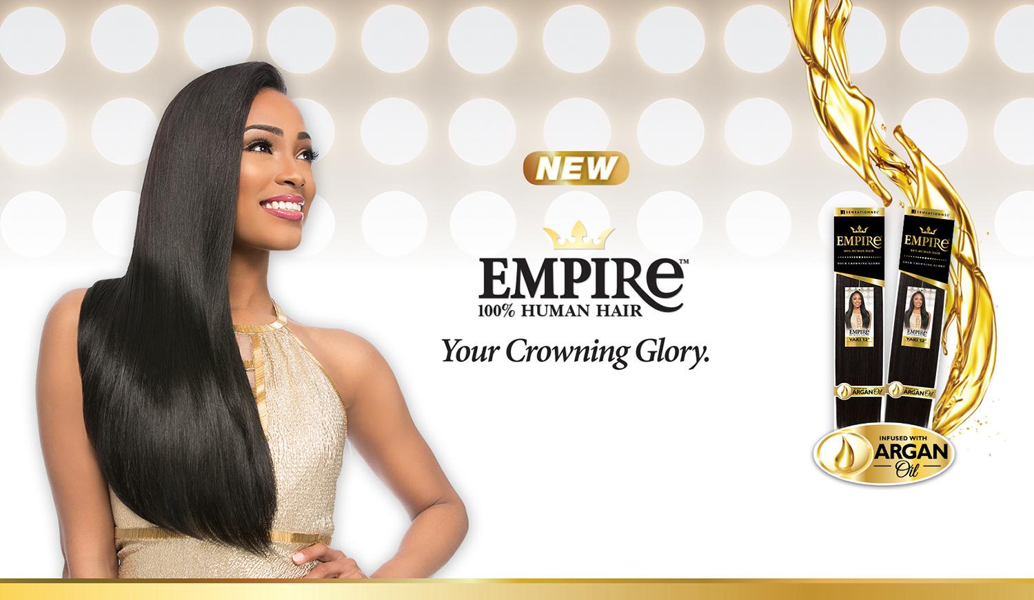 Sensationnel Human Hair Weave Empire Yaki Weaving