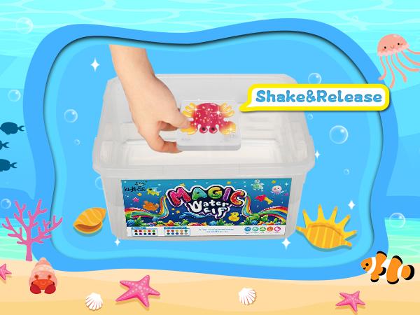 Kiditos  Magic Water Elf Toy Kit with Magic Gels, Molds - Imaginative Play, Christmas Gifts, Birthday Gifts, Party Favors, and Family-Friendly DIY STEM Projects