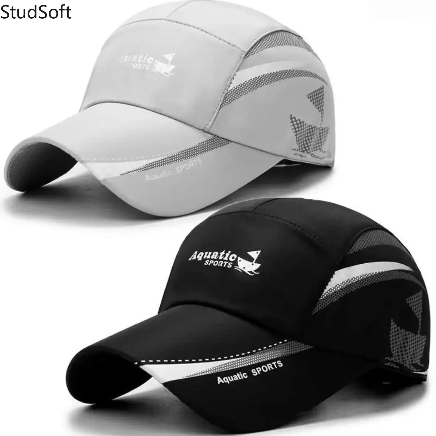 Trucker Hat 2 Pack for Adults, Sailboat Printed Mesh Snapback, Breathable and Quick-Dry Cap with UV Protection for Hiking & Fishing, 2Pack, Graphic, Adjustable Trucker Snapback,back to school,back to school haul