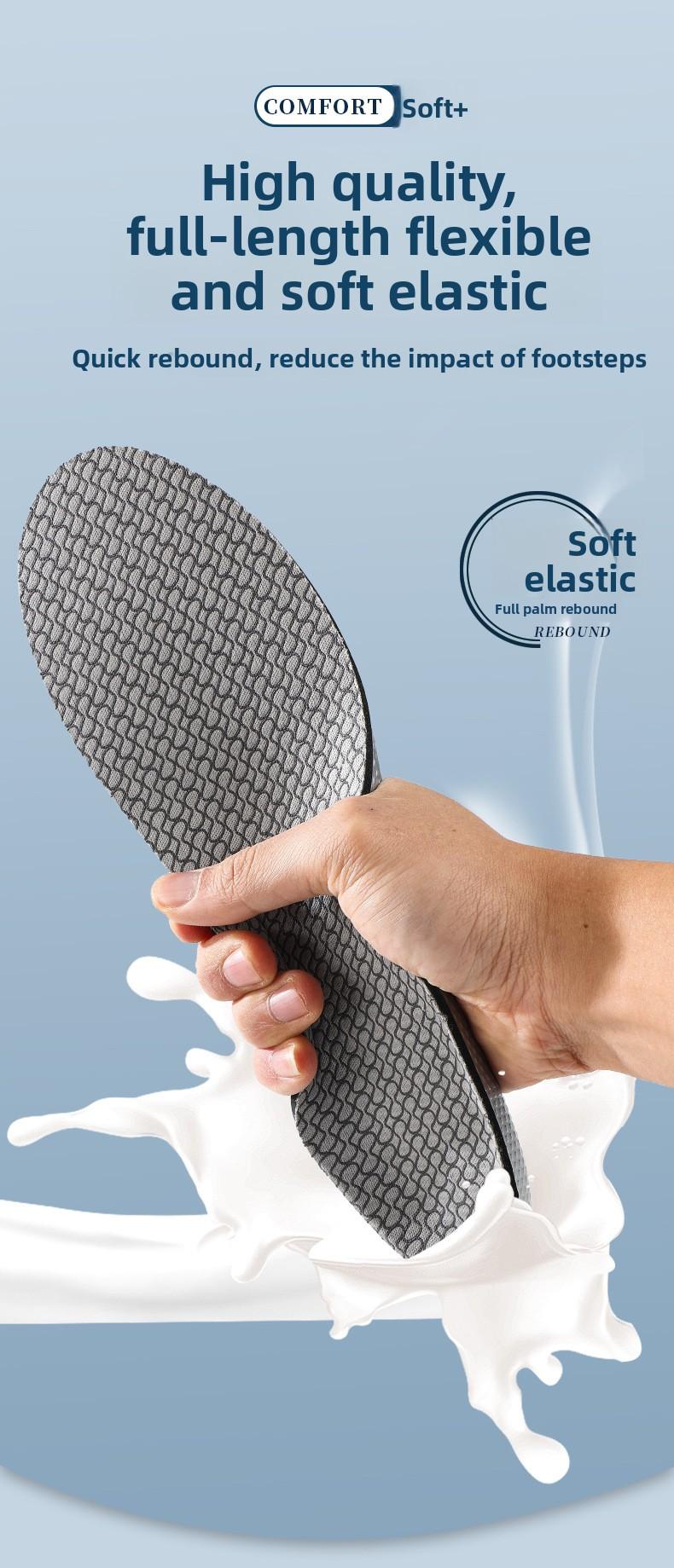 Sports Insoles |     High Elastic Shock Absorbing, Arch Support, Breathable Deodorant