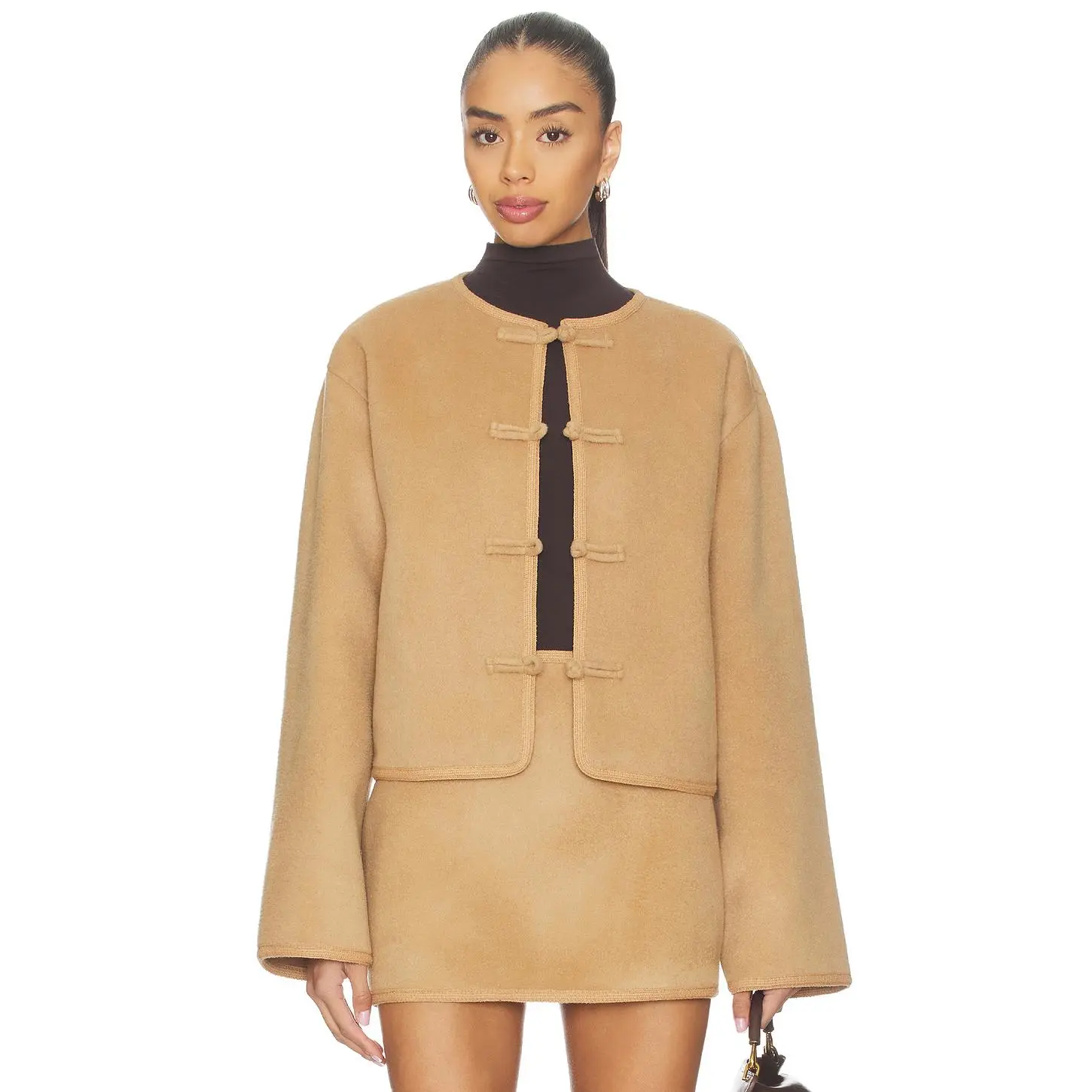 Tularosa Claudette Coat in Camel