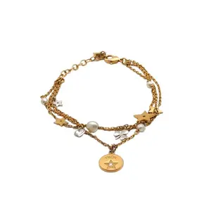 Pre-owned Multi layer pendant bracelet