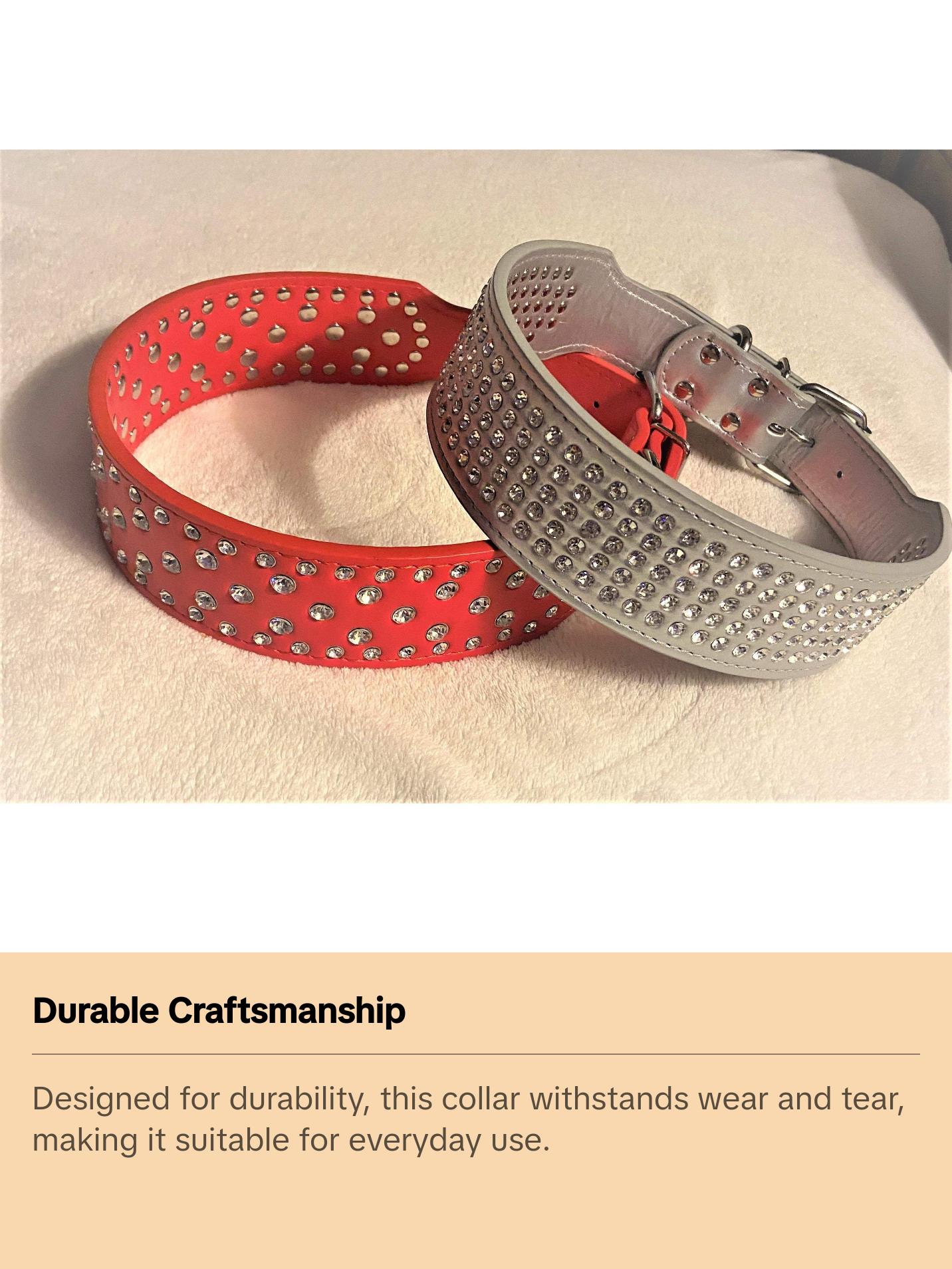 Red Bling Dog Collar