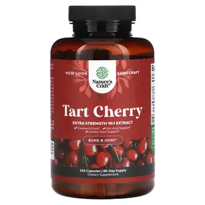 Nature's Craft Tart Cherry, 240 Capsules (250 mg per Capsule)