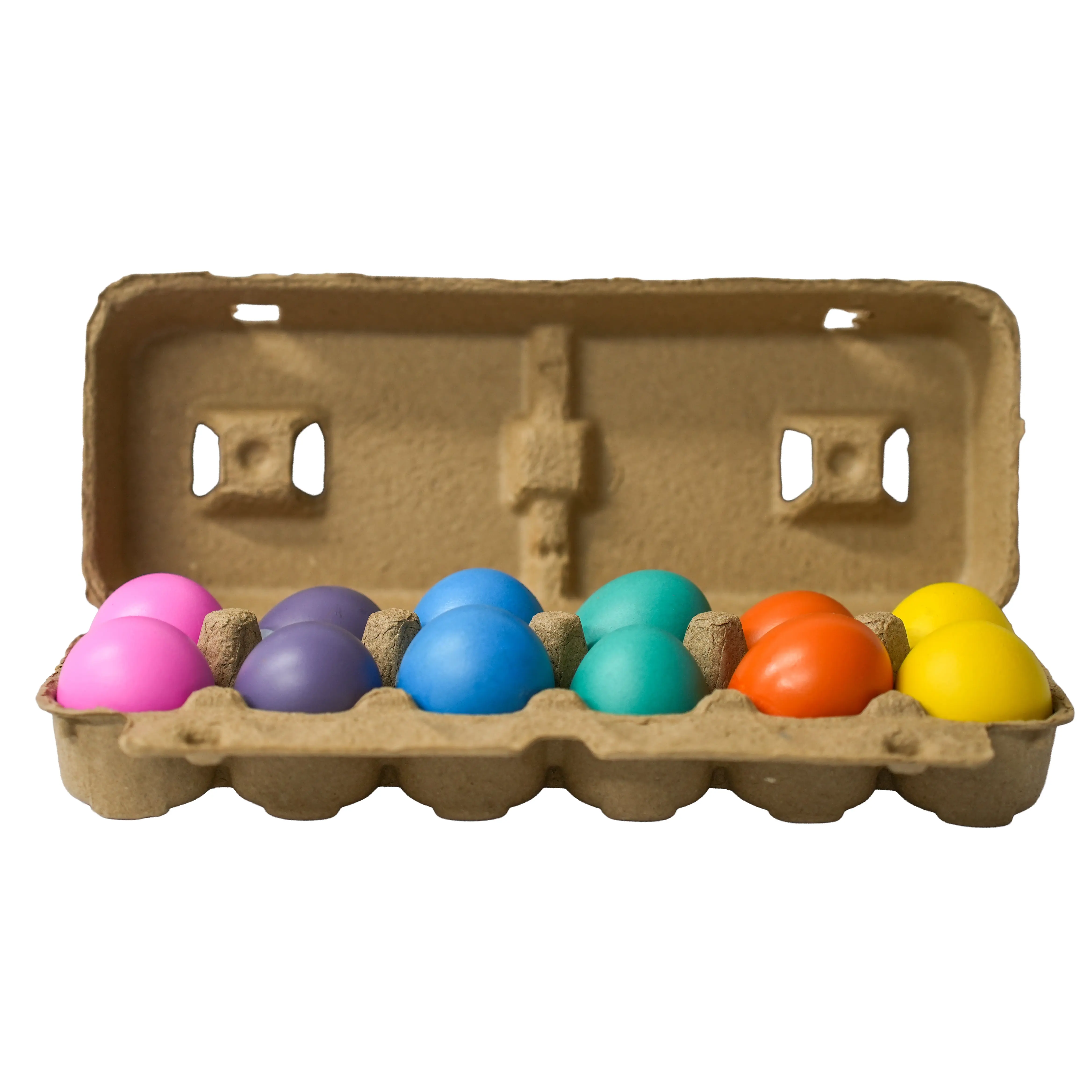 Confetti Eggs Cascarones - 12 Pre-Filled Colorful Party Fun Eggs for Easter Birthday Celebrations