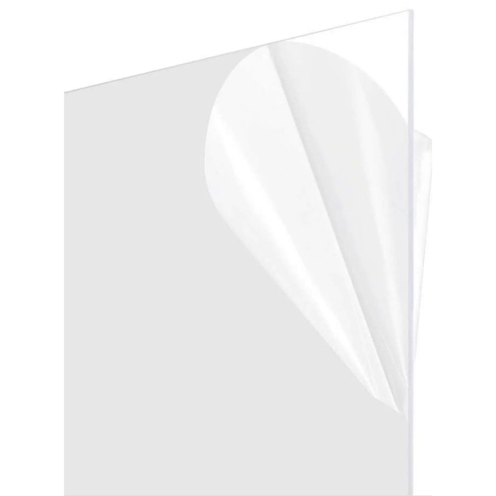 Picture Frame Replacement Styrene Plexiglass Lightweight Sheet - .060 Thick, 1/16 in, Double-Sided Protective Film, 2 or 10 Packs, Room Decor Accessory for Photo Displays