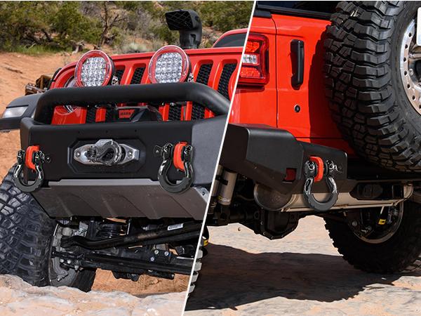 Nilight 2 Pack 3/4" D-Ring Shackle 4.75 Ton (9500 Lbs) Capacity with 7/8" Pin Heavy Duty Off Road Recovery Shackle with Isolators & Washer Kit for Jeep Truck Vehicle , Black Tree Savers Tow Strap Tow Hook Trailers Snatch Blocks Car Accessories