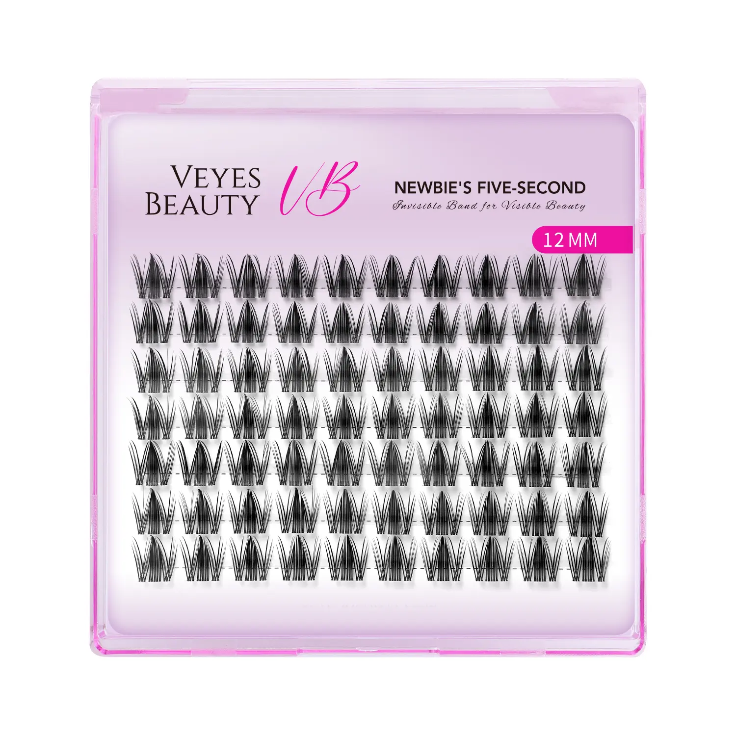 backtoschool VEYESBEAUTY Manga Single Length Cluster Lashes Newbie's Five-Second Invisible Band Wispy Lightweight Softness Weightless Makeup Eyelash Extensions,sunscreen,back to school
