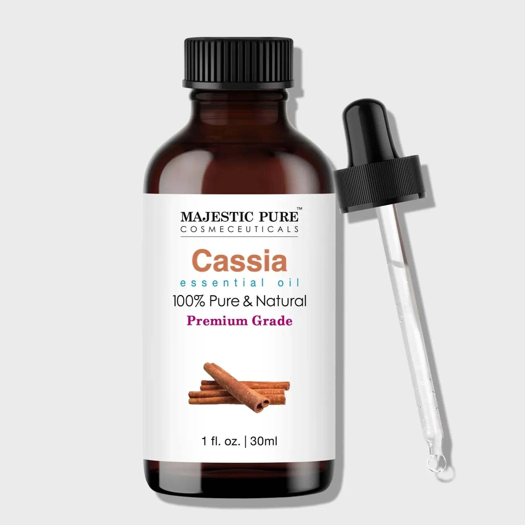 Cassia Essential Oil, 100% Pure and Natural, 1 oz – for Health, Wellness, Aromatherapy, Scent Therapy