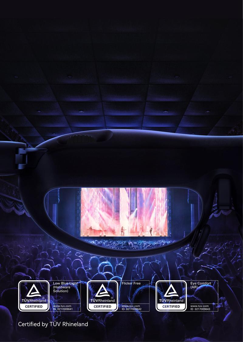 Rokid Joy Pack (AR Max Glasses & Station), Play While Charging, Smart Glasses with Google Play, 360" Micro-OLED Display, Compatible with Steam Deck