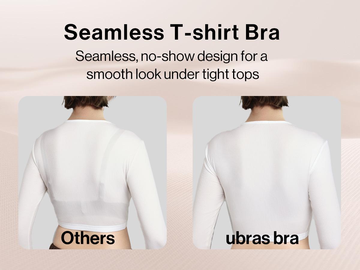 ubras Seamless Bras for Women Full Coverage Wireless Bralette Widen Straps Side Comfortable Breathable Smooth Pull On Bras Smart Size Fabric Stretchy Minimalist Basic Nude Lightweight Womenswear Soft Everyday Bra #Spring Statements