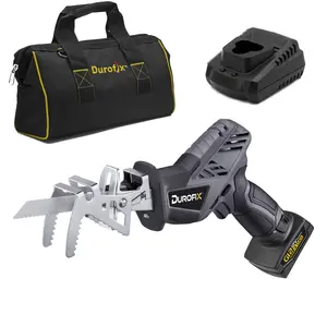 Durofix RJ1217-PG G12 Series Cordless Mini Reciprocating Saw Kit w/ 4.0 Ah Battery & Canvas Bag
