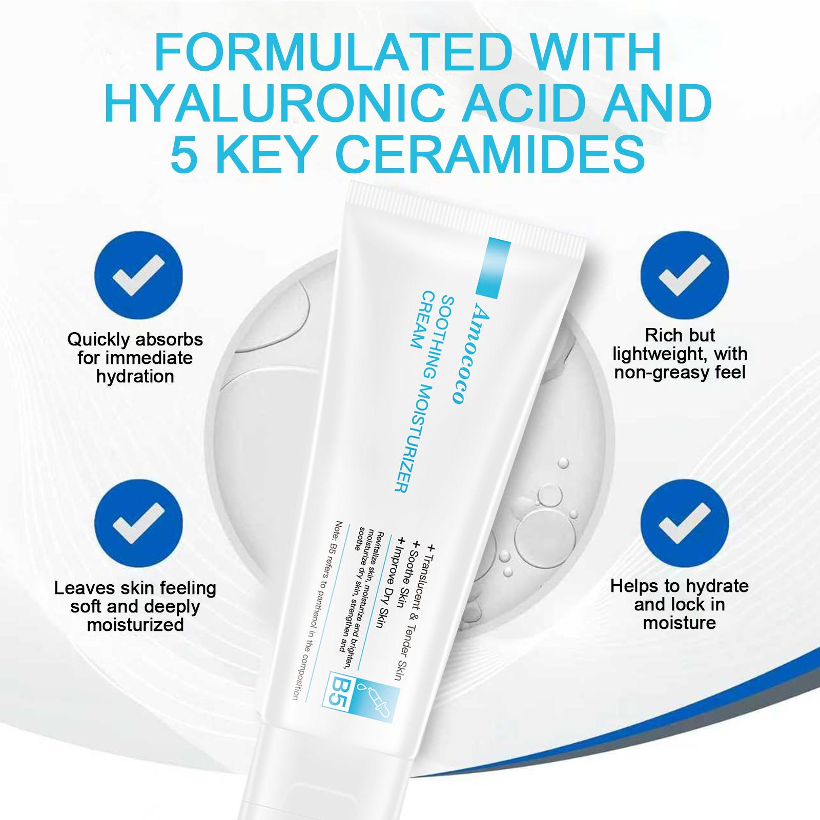 B5 Facial Cleanser with B5 Face Cream: gentle cleansing without tightness, deep hydration and soothing, long-lasting moisturization for soft, smooth and healthy skin. B5 Facial Cleanser with B5 Face Cream: gentle cleansing without tightness, deep hydration and soothing, long-lasting moisturization for soft, smooth and healthy skin.