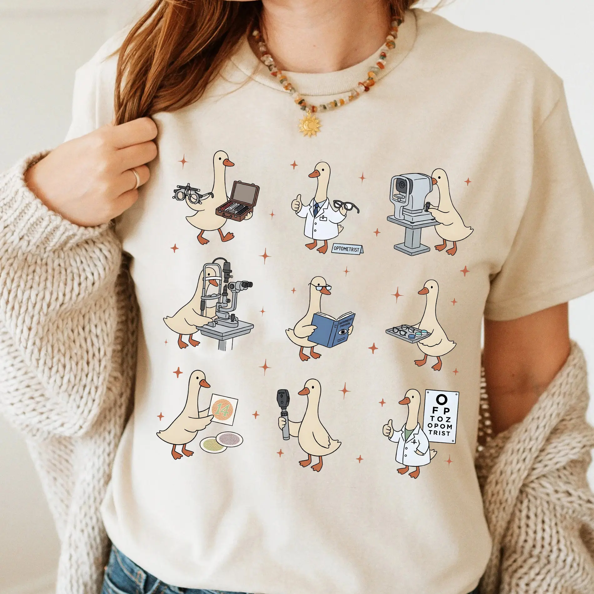 Silly Goose Optometry Tshirt, Optician Sweatshirt, Optometrist Sweater, Eye Doctor Crewneck, Gift For Her
