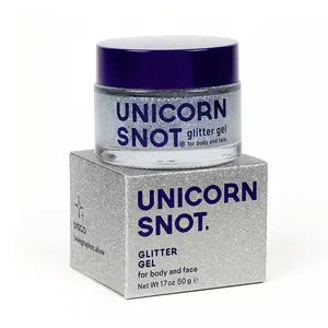 UNICORN SNOT Holographic Face Glitter & Body Glitter Gel | Hair Glitter, Vegan & Cruelty Free, 1.7 oz Silver Glitter (Disco)