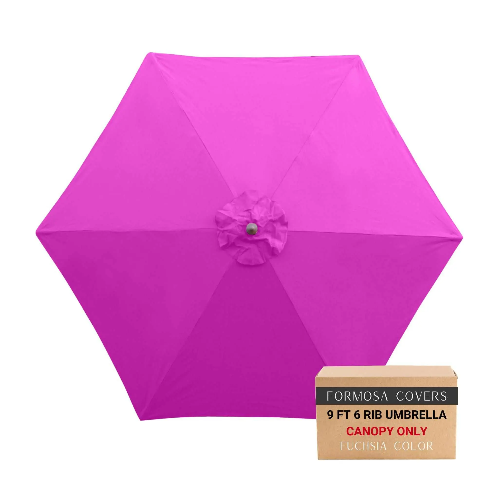 9ft Market Patio Umbrella 6 Rib Replacement Canopy Fuchsia Heavy Duty Outdoor Patio Umbrella Canopy Replacement