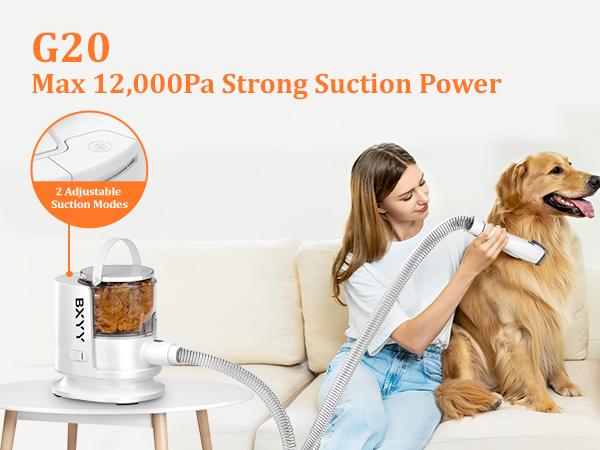 BXYY  5 in 1 Dog Grooming Kit, 1.5L Dust Cup, Shedding Brush, Electric Clipper & Hair Remover Roller for Dogs & Cats Cleaning Tools, Pet Supplies