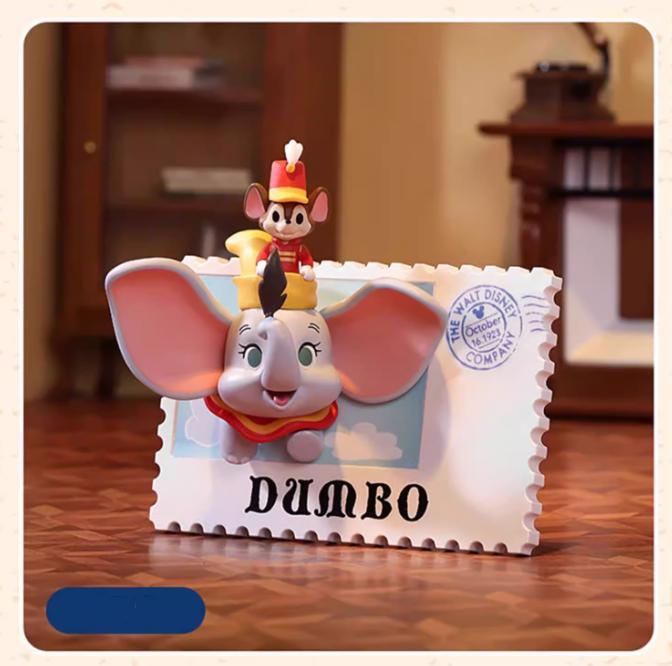 Disney Vintage Stamp Collectible Blind Box,6 Regular +1 Hidden,Mickey, Dumbo, Winnie the Pooh, Stitch and More,Nostalgic Miniature Display Art,Cute Desktop Decor, Gift for Fans & Collectors(Height 2.55"-3.74")