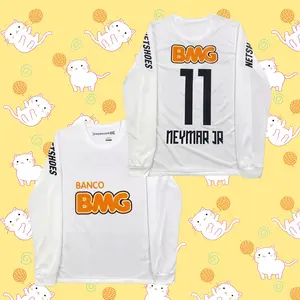 2011 Away Long Sleeve Retro Jersey – Neymar Jr #11