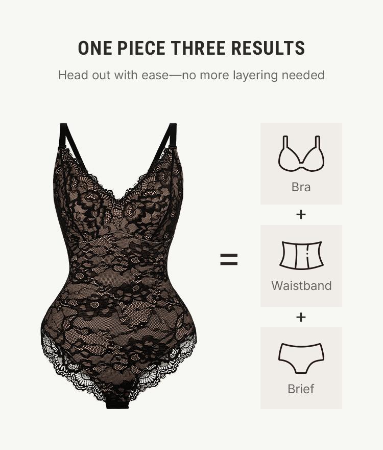 FeelinGirl Sexy Lace Bodysuits Shapewear for Womenswear Mesh Nylon Clothing Seamless Underwear Womenswear Tops Valentine's Day Gift  Springtok