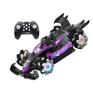 Funfuntoy Gesture Sensing RC Stunt Car with Light Spray & Sound, 2.4Ghz 360° Rotation 4WD Drift Cars High Speed RC Race Cars, Electric Rechargeable for Teens and Adults
