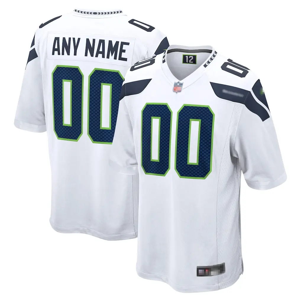 Seattle Football Jersey Collection & Any Name Custom Game Day Jersey- Kupp #10, Emmanwori #3, Witherspoon #21, Darnold #14, Smith-Njigba #11 - Men's Fan Edition, US Stock