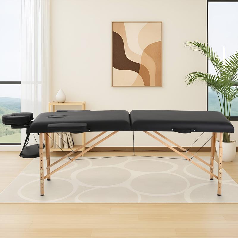 BestOffice Massage Bed Portable Massage Table 24 in Wide Lash Bed Heigh Adjustable 2 Folding with Non-Woven Bag for Spa Footmassage Facial CareSpa Tattoo