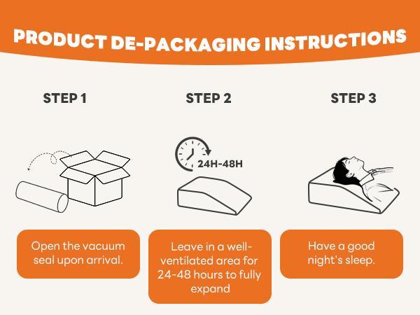 Wedge Pillow, Body Pillow for Sleep Apnea, Neck Pain Relief, Post Surgery, Sleeping Comfort, Acid Reflux, Heartburn, Back Pain Relief and Snoring