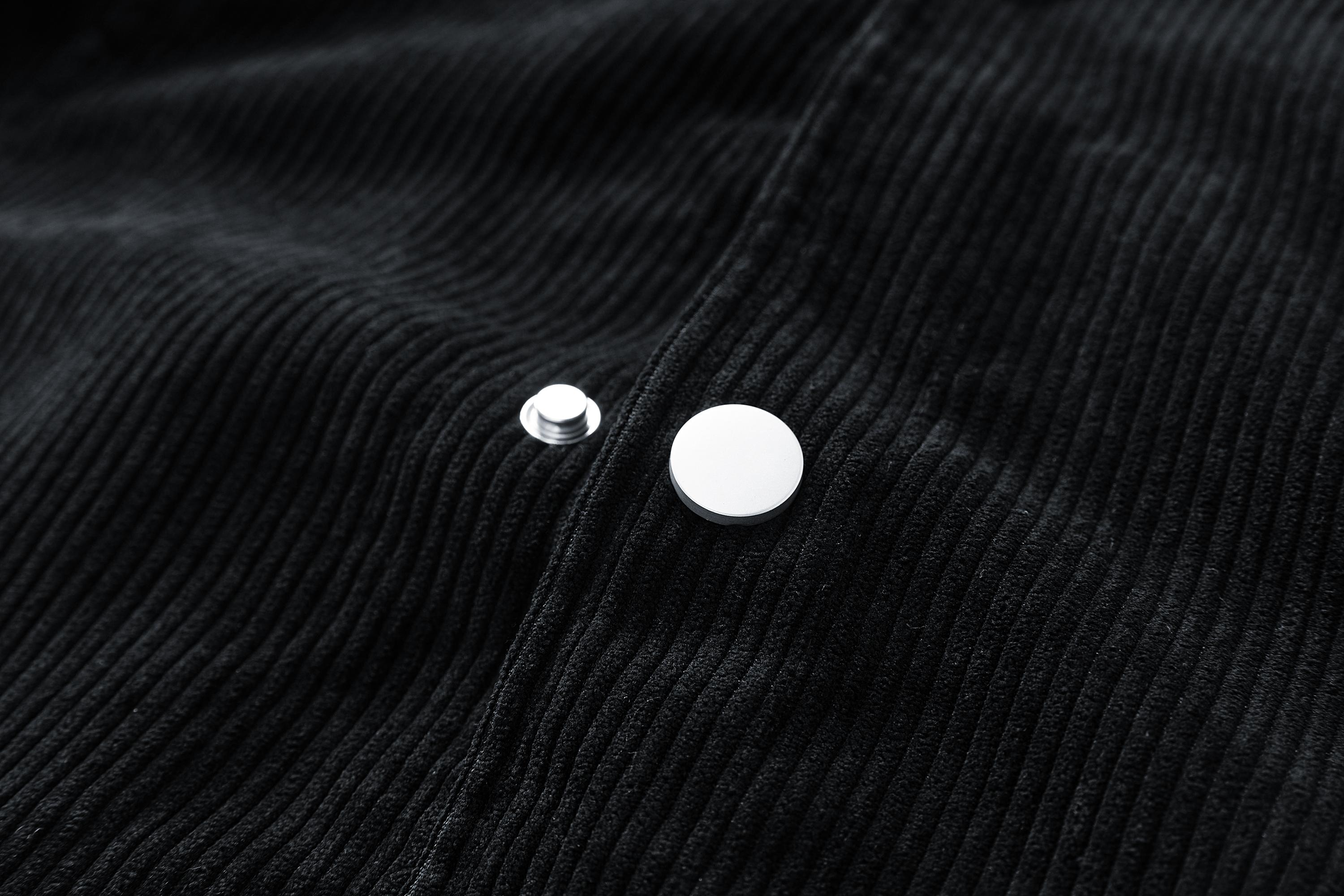 TJL Men's Corduroy Casual Jacket Relaxed Fit Vintage Style Button Down Shacket with Chest Pocket & Zipper Detail mr plankton gift for him tiktok shop black friday lapel zip men zip men Men's Varsity Baseball Sweatshirt Coat