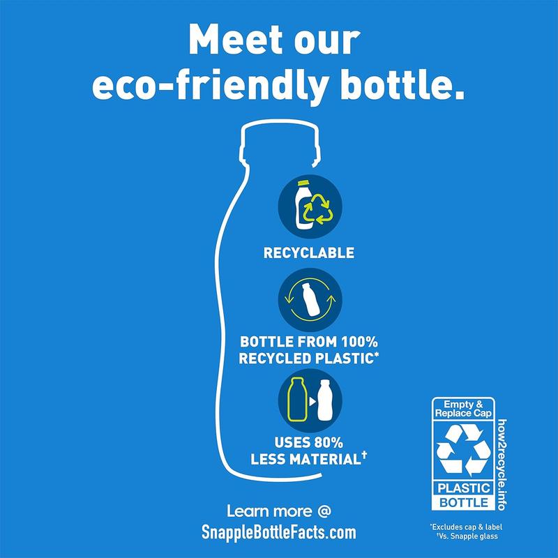 Kiwi Strawberry Juice Drink, 16 Fl Oz Recycled Plastic Bottle, Pack Of 12, All Natural, No Artificial Flavors Or Sweeteners, Contains 3% Real Juice