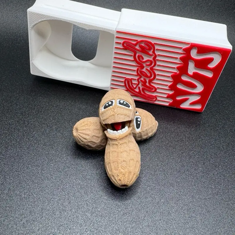3D printed pack of “Fresh Nuts”  Peanuts fidgets