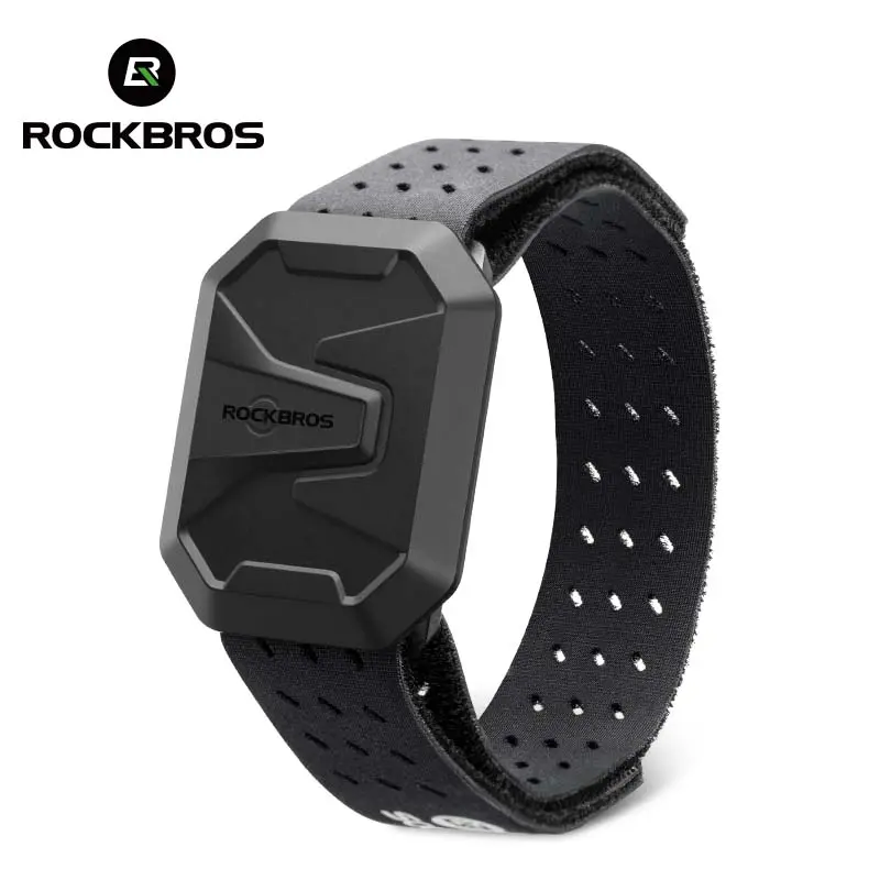 ROCKBROS Heart Rate Monitor Armband - Adjustable Wearable Sensor, Unisex, Waterproof, Bluetooth & ANT+ Compatible, Long Battery Life for Running & Fitness