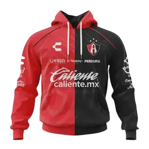 Vintage Liga MX Club Atlas Home 3D Hoodie for Men and Women, Trendy 3D Hoodie, Cool Unisex Fashion Top