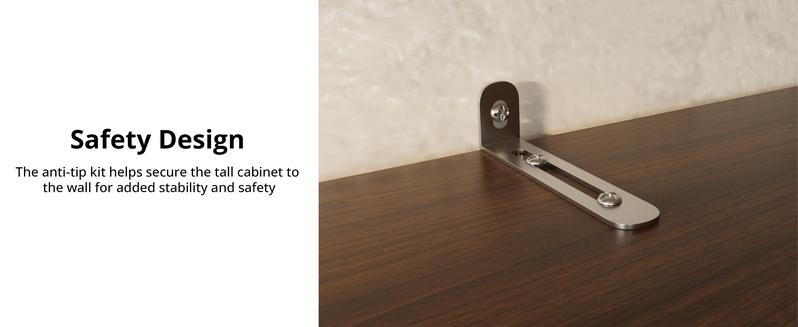 IRONCK 72” Tall Kitchen Pantry Cabinet, Farmhouse Pantry with 2 Pull Doors and Drawer Organizing Board Storage for Home Kitchen Dining Room