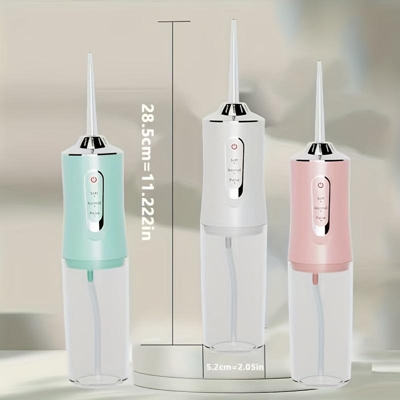 USB Rechargeable Home Mouthwash, Powerful Portable Irrigator with 3 Modes And 4 Nozzles for Teeth Cleaning, Travel Cordless Oral Rinser, Travel Dental Rinse, Home Electric Pulse Dental Cleaner, Father's Day Gift, Holiday Gift, Christmas Gift