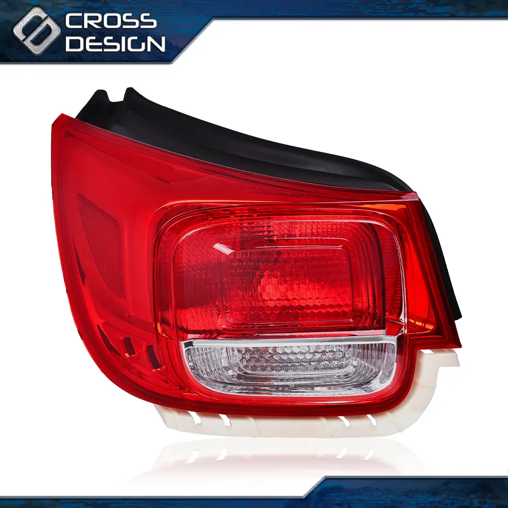 CROSSDESIGN 1PC Outer Tail Light - Left Side Halogen Red for 2013-2015 Chevy Malibu, ABS+PC, Car Lighting, Car Exterior Upgrade