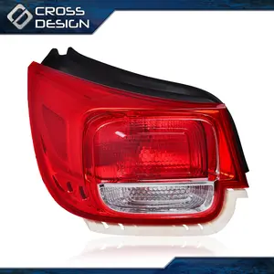 CROSSDESIGN Fit For 2013-2015 Chevy Malibu Red Outer Tail Light Brake Lamp Left Side Halogen