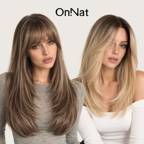 [On-Ready] OnNat Effortless Glueless Pre-cut Wear And Go Salon-level Crafted Wig With Bangs Knotless Premium Scalp-like Breathable Cap Comfortable Fit