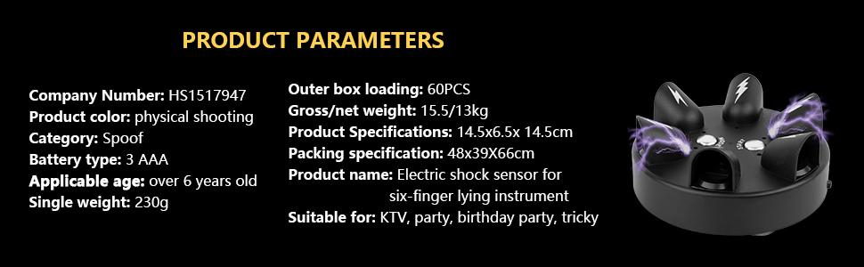Round Electric Shock Lie Detector Game | Truth or Dare for 2-6 Players | Fun Shocking Party Game for Friends, Family & Adults | Interactive Group Challenge, Test Reactions with Shocking Surprises