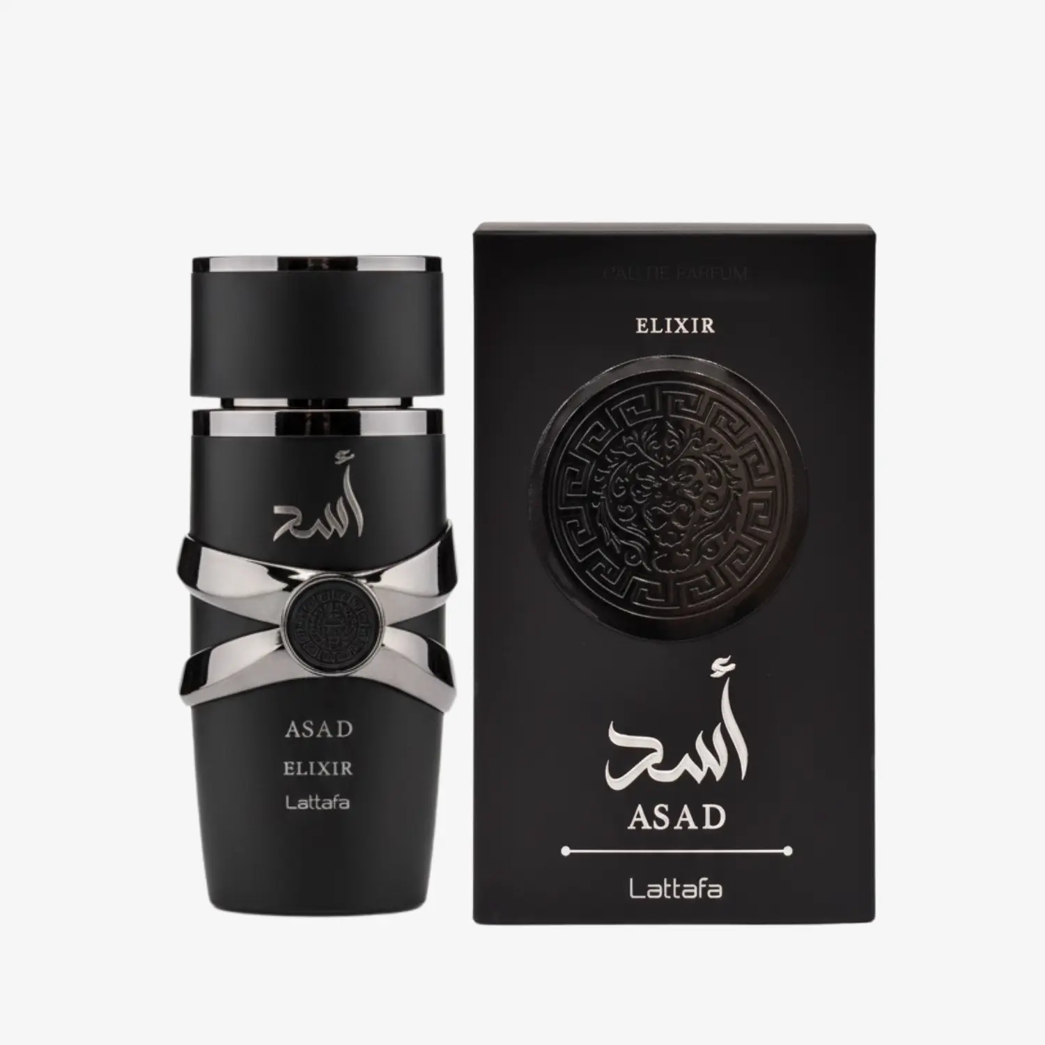 Lattafa Asad Elixir Men's Eau de Parfum, 100ml (3.4 fl oz) - Intense Perfume with Amber Vanilla, Long Lasting Scent, Aromatic Woody & Cedarwood Fragrance